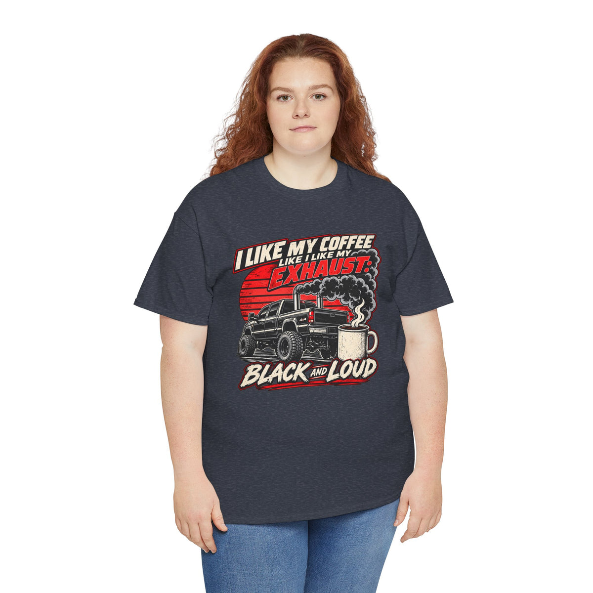 I Like My Coffee Like My Exhaust — Black and Loud Tee