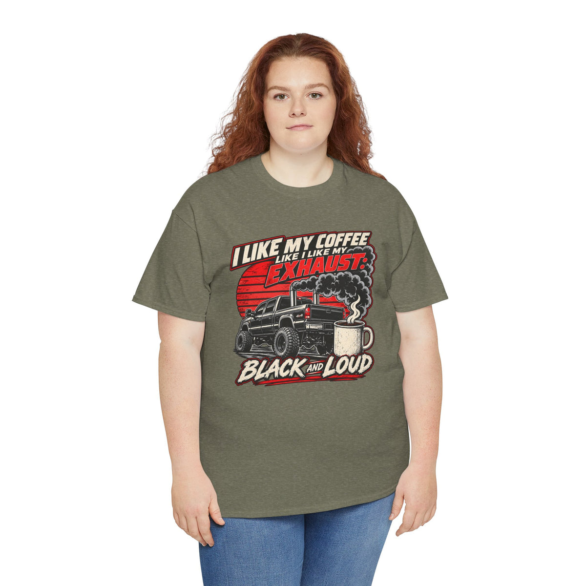 I Like My Coffee Like My Exhaust — Black and Loud Tee