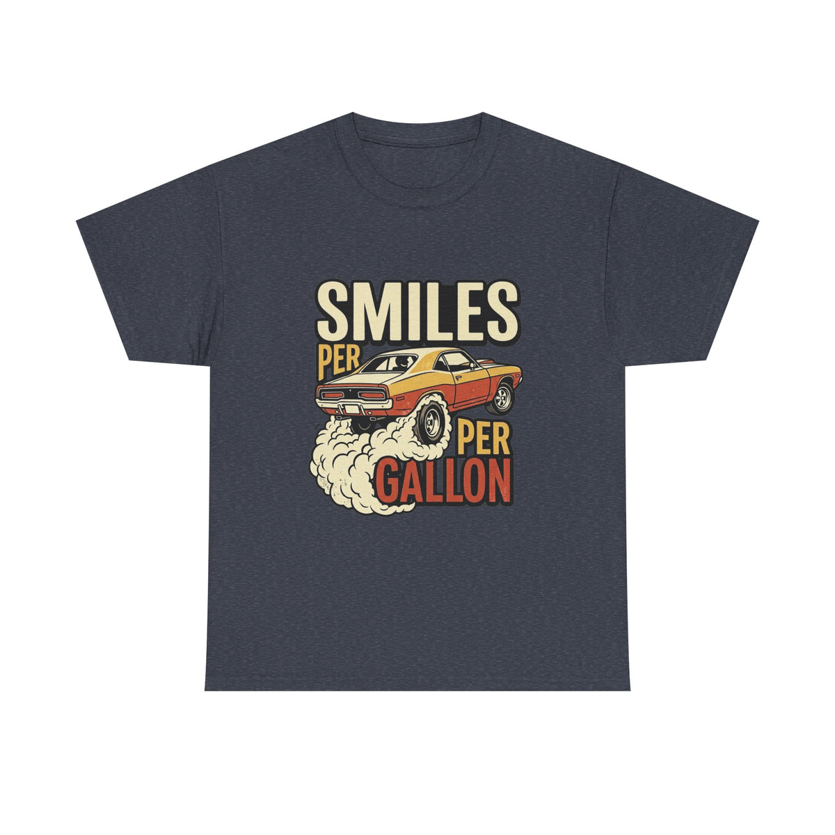 Smiles Per Gallon Car Tee