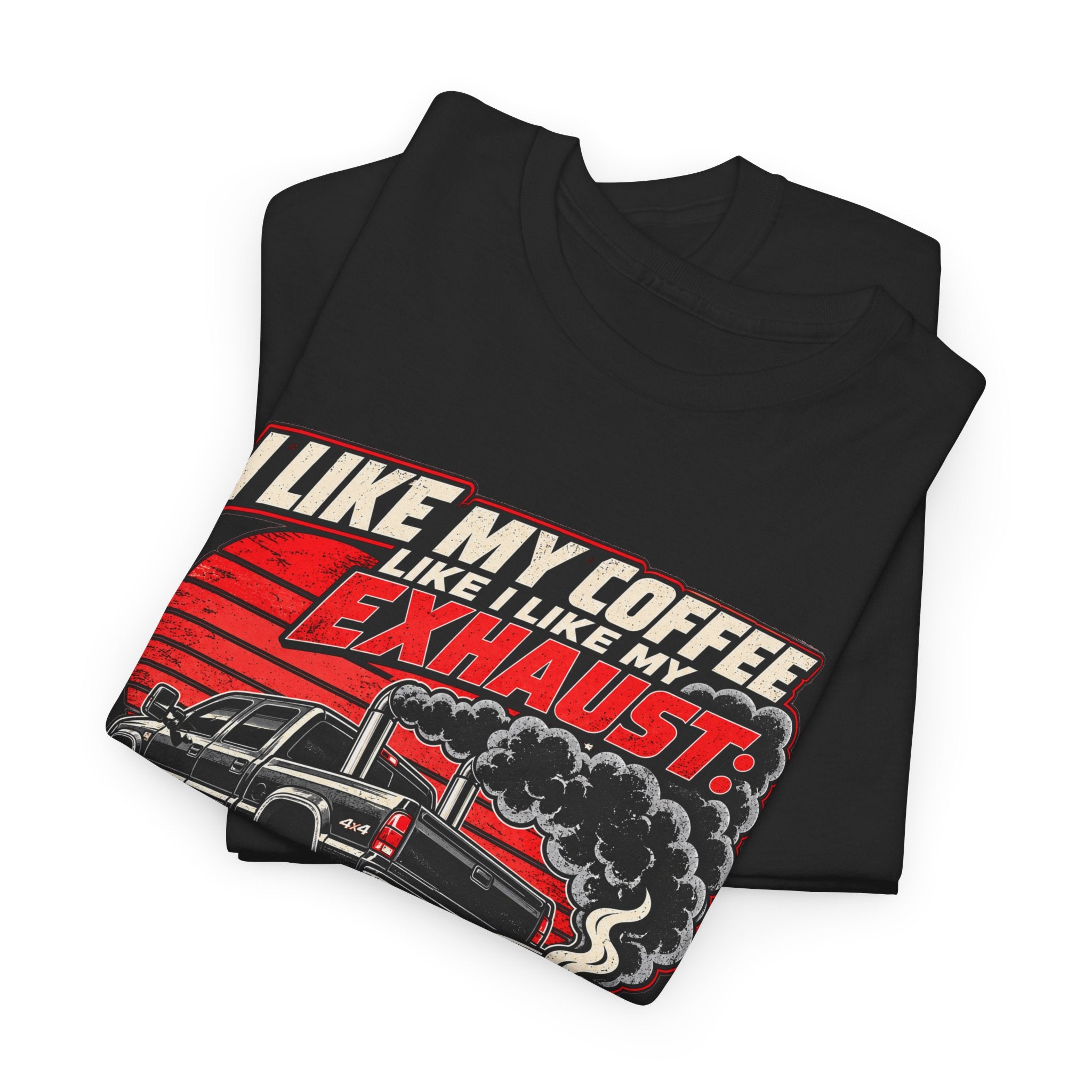 I Like My Coffee Like My Exhaust — Black and Loud Tee