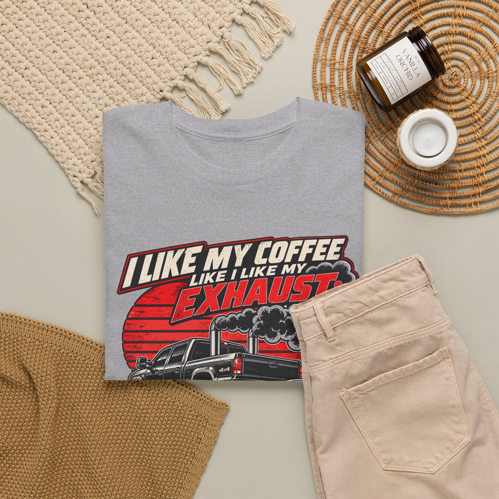 I Like My Coffee Like My Exhaust — Black and Loud Tee