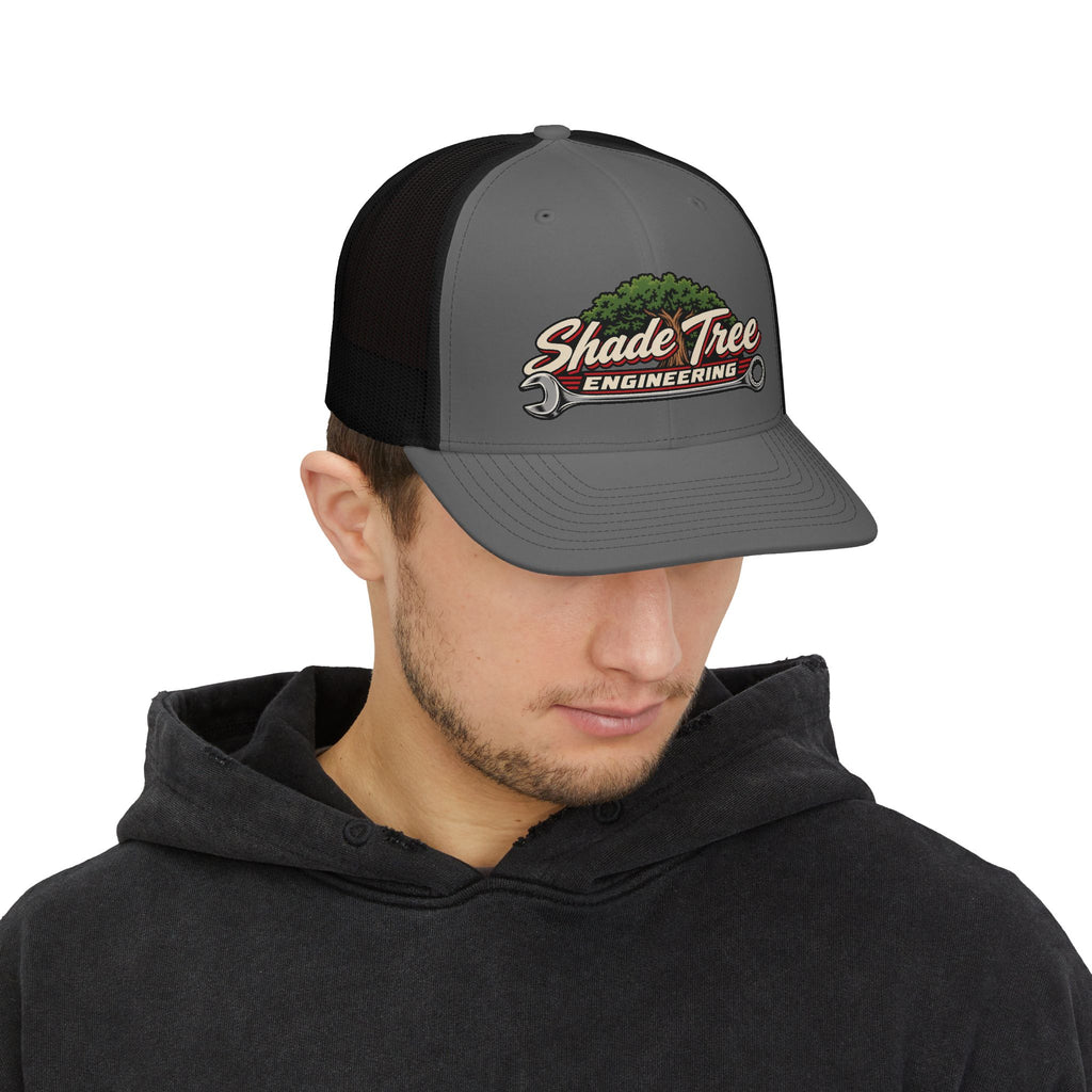 Shade Tree Engineering Trucker Cap — Tree & Wrench Logo