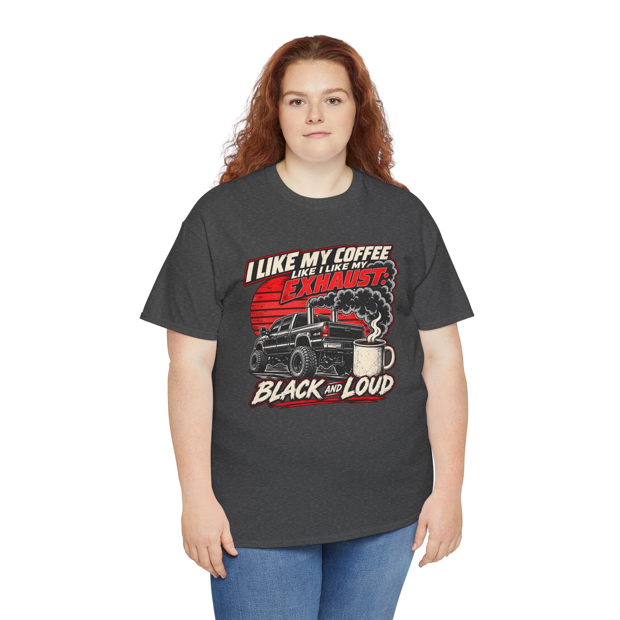 I Like My Coffee Like My Exhaust — Black and Loud Tee