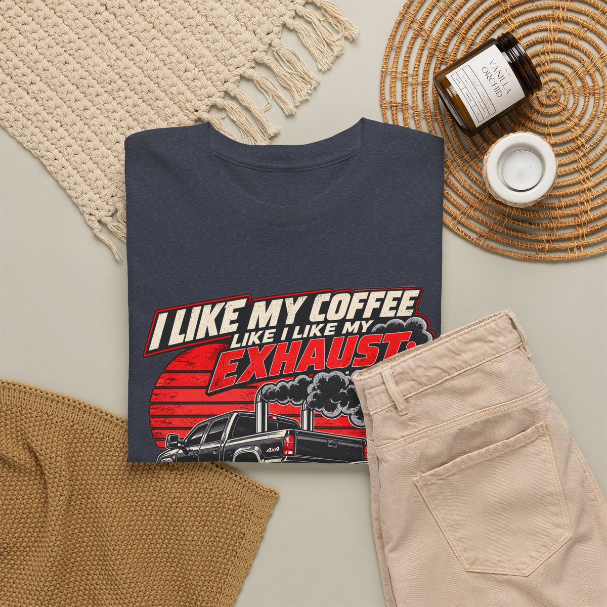 I Like My Coffee Like My Exhaust — Black and Loud Tee