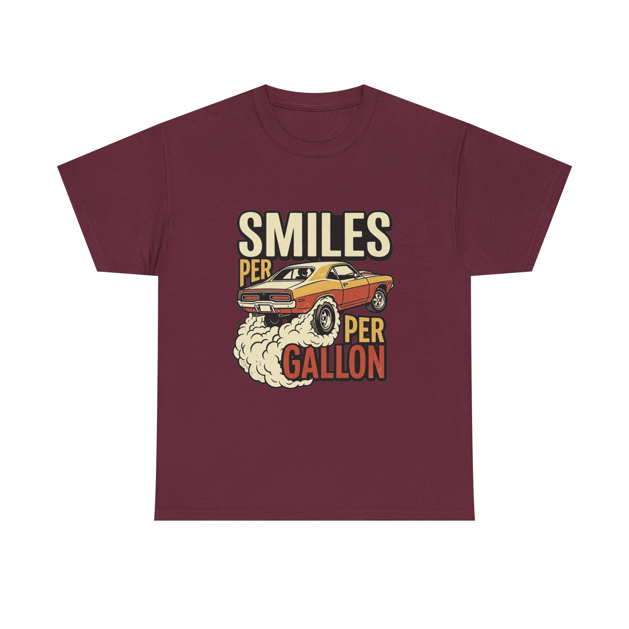 Smiles Per Gallon Car Tee