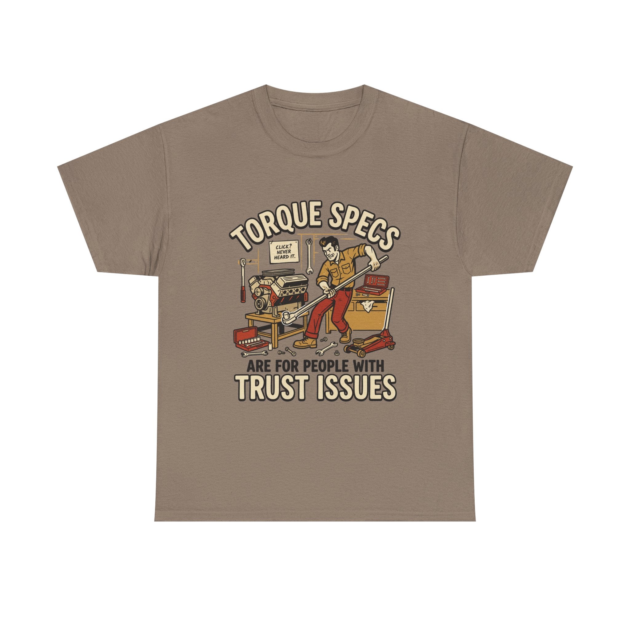 Torque Specs Tee — "Torque Specs Are For People With Trust Issues" Mechanic Humor Shirt