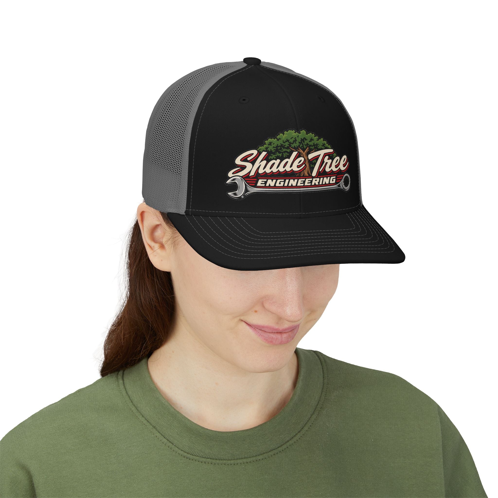 Shade Tree Engineering Trucker Cap — Tree & Wrench Logo