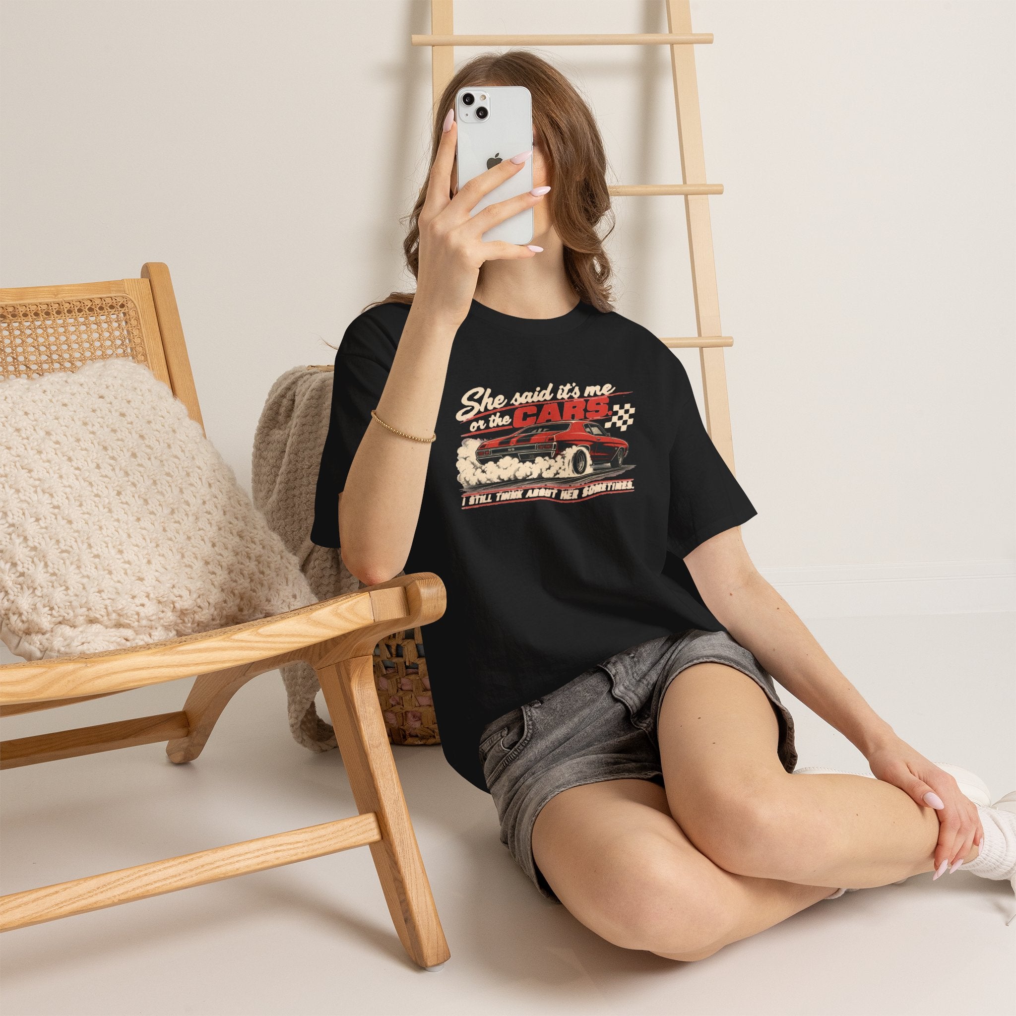 She Said It's Me or the Cars — Funny Muscle Car Tee