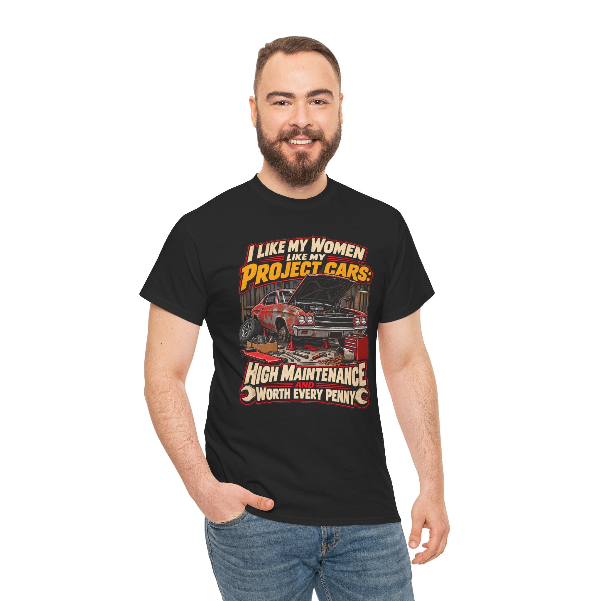 I Like My Women Like My Project Cars — High Maintenance Tee