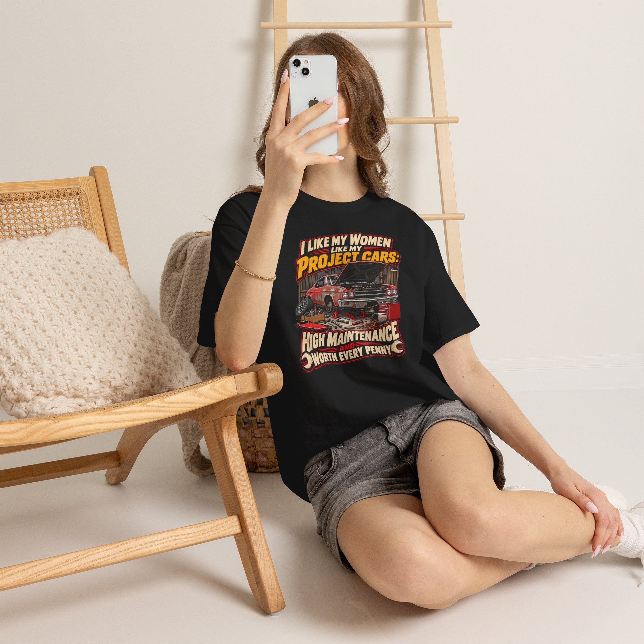 I Like My Women Like My Project Cars — High Maintenance Tee