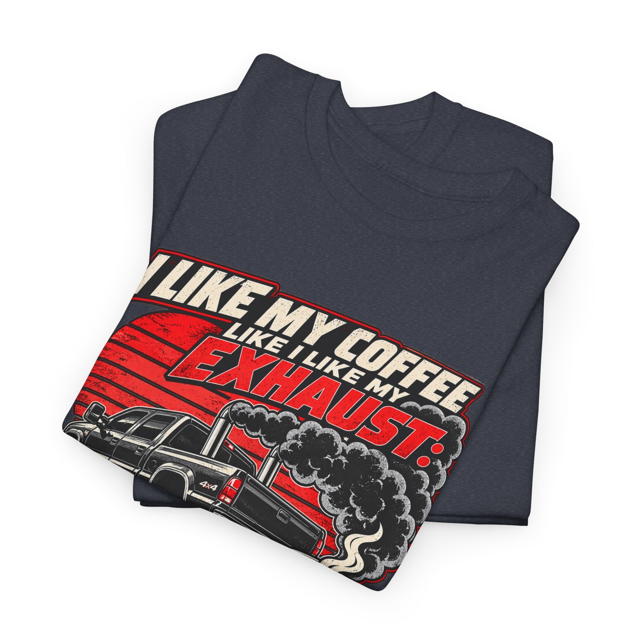 I Like My Coffee Like My Exhaust — Black and Loud Tee