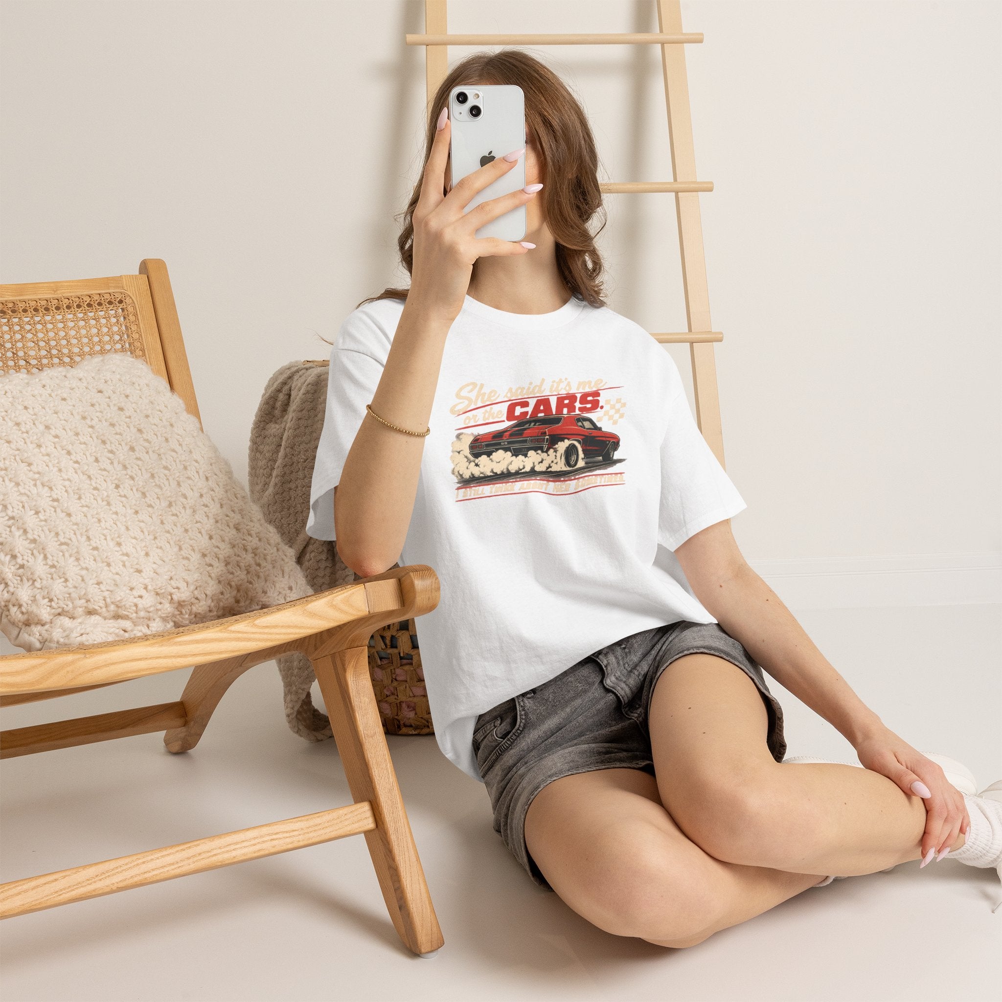She Said It's Me or the Cars — Funny Muscle Car Tee