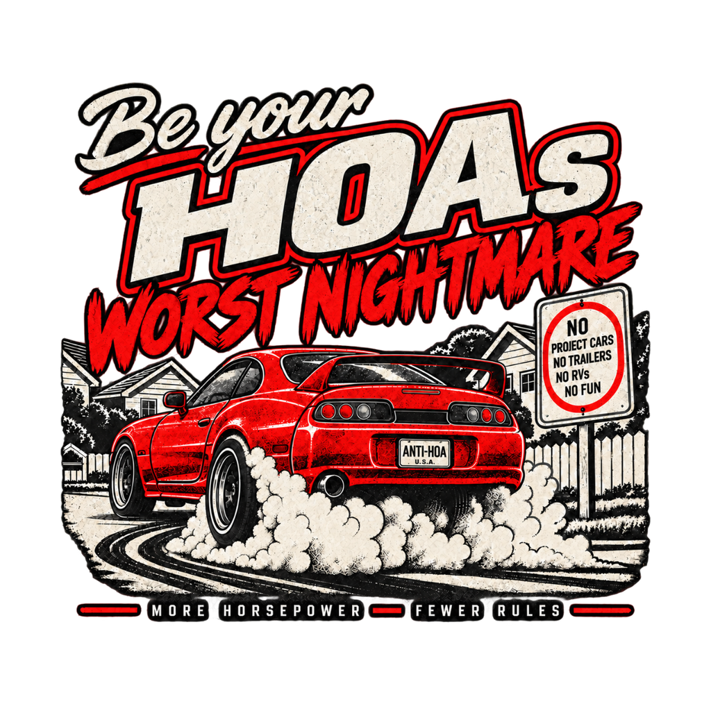 JDM Turbo Burnout Tee — Be Your HOA's Worst Nightmare