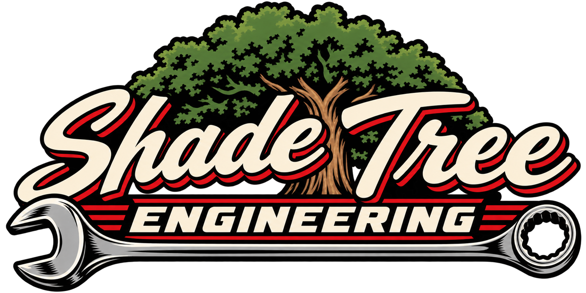Shade Tree Engineering Trucker Cap — Tree & Wrench Logo